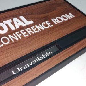 Designer Sliding Signs- with Wood Laminates
