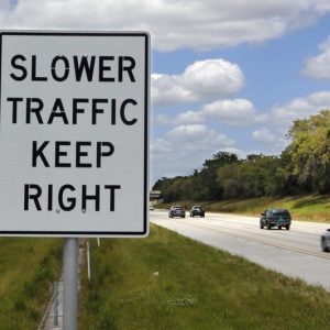 Traffic and Street Sign- Reflective Keep Right/Left