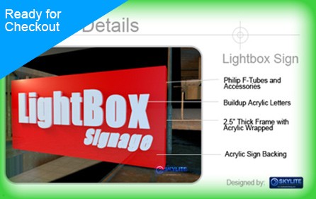 Lightbox Acrylic Signage