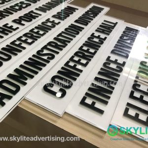 Door Sign- Sandwich Type Laser Cut Acrylic