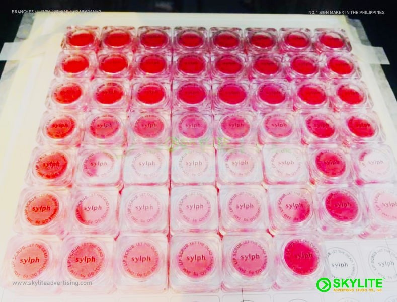 Plastic Lip Balm Container UV Printing