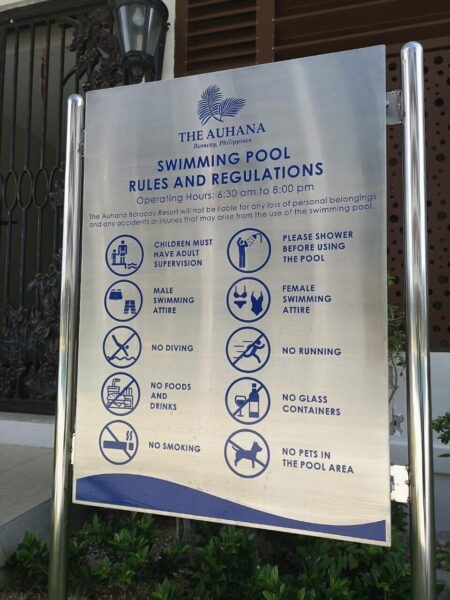 Regulatory Sign- Pool Rules