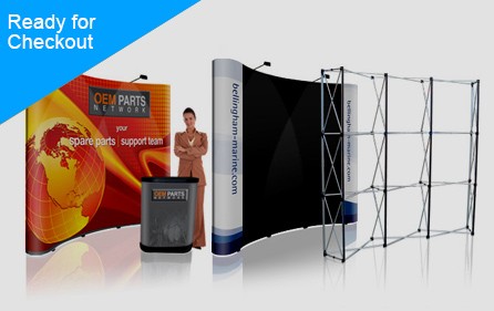 Aluminum Popup Backdrop with Table