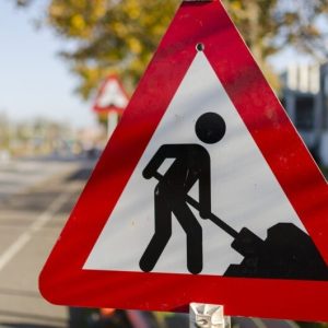 Traffic and Street Sign- Reflective Road Works