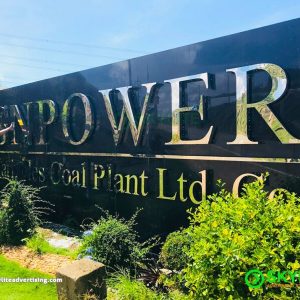 Custom Lighted Stainless Build-up Logo Signage