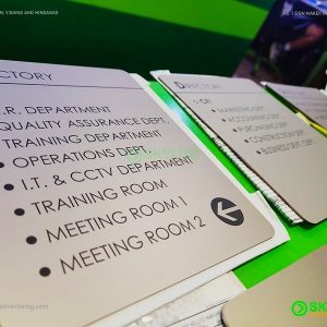 Stainless Door Sign UV Printing