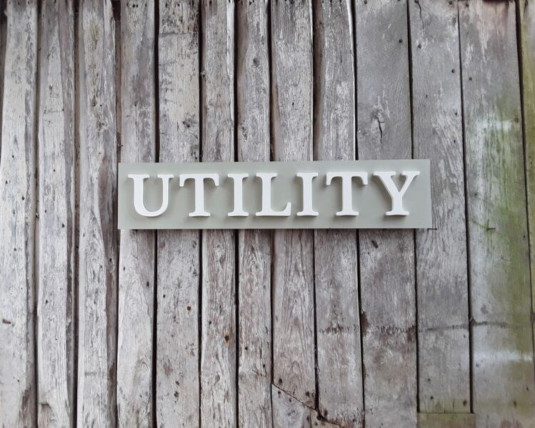 Room Sign - Laser Cut Acrylic with Backing