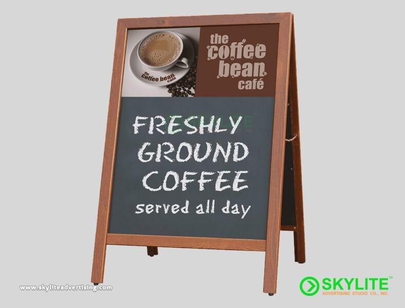 Wood Pavement Board Sign