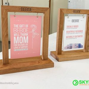 Table Top Sign with Hanging Graphics